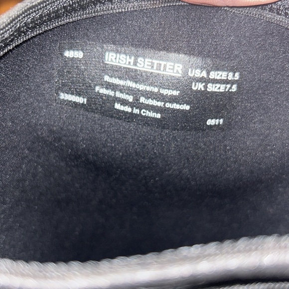 NWT Irish Setter Neoprene Waterproof 4859 Taskmaster Black Boots Women Size 8.5 - Picture 4 of 9